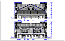 House 2 side elevation design. 