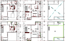 House Architecture Plan and Structure Details dwg file