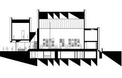 House Section plan dwg file.