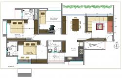 House Interior Design autocad file