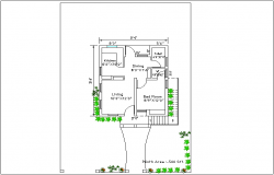 House plan design view dwg file
