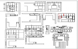Interior Design of Kitchen dwg file