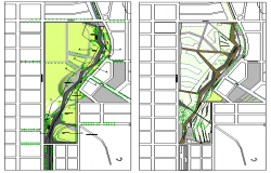 Landscape Architecture Design and Layout dwg file