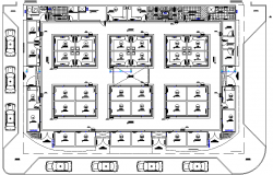 Market Architecture Design and Elevation dwg file