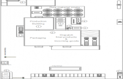 Mechanical  Oat Flaking Steam and Service Building dwg file