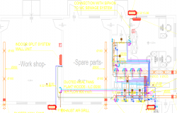 Mechanical Feedmill Factory Service Building dwg file