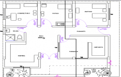 Medical Center Design and Section Details dwg file