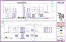 Modern Bungalow Elevation design dwg file