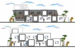 Modern Elevation Design of Building Project