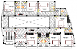 Multi Family Housing Flats Structure Details dwg file