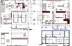 Multi Family and Multi Flooring House Structure Details dwg file