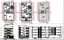 Multi family housing four floors.