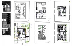 Multifamily apartment plan view