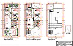 Multifamily housing plan view.