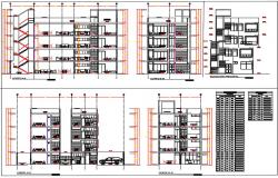 Multyfamily housing elevation view.