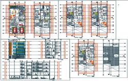 New construction building plan and elevation .