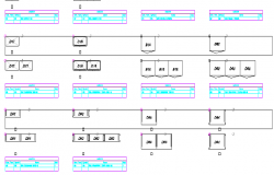 Office Design and Elevation Plan dwg file
