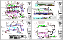Project design plan of clinic plan and elevation view dwg file