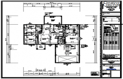 Proposed layout of Bungalow design drawing