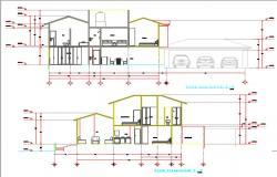 Recidential house cut DWG
