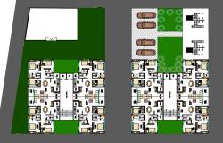 Residence Society Plan dwg file