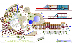 Resort Project Layout detail dwg file