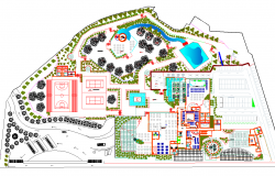 Resort Project detail view dwg file