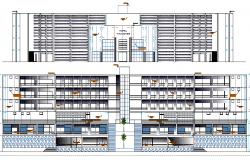 Restaurant Architecture Design of Five Star Hotel dwg file