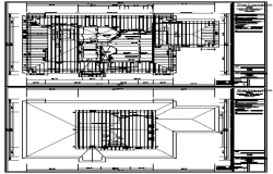 Roof plan detail design drawing of bungalow design drawing