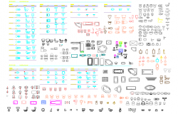Sanitary Ware Blocks dwg file