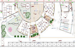 School Architecture Design and Structure Details dwg file