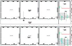 School Architecture Layout plan dwg file