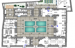 School Architecture Design and Structure Details dwg file