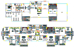 Section Details of High Rise Building Project dwg file