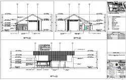 Section plan and Elevation design of House