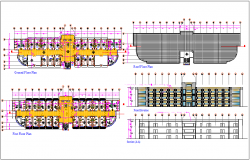 Single room flat plan view with roof and section plan dwg file 
