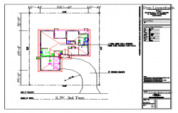 Site plan of House design drawing