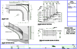 Stair Case Detail dwg file