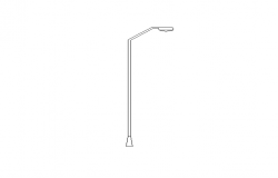 Street light block autocad