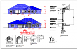 Structure & elevation detail For House