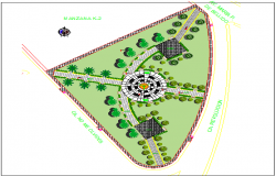 The Architecture Design of Planet Park Elevation dwg file