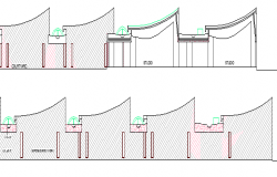 The Architecture Layout Plan of College Elevation dwg file