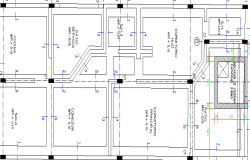 The Architecture Layout of Single Family Housing Project dwg file
