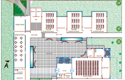 The Architecture Layout of University Structure Details dwg file