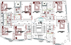 Three Star Hotel Architecture Design and Structure Details dwg file