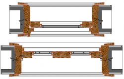 Traditional Window Frame Design and Elevation dwg file