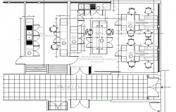 Two Flooring Office Design and Structure Details dwg file