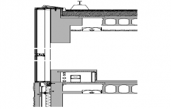 Joint Wall Section Plan dwg file