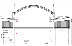 Warehouse Architecture Design and Elevation dwg file