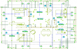 architectural design of a house dwg file